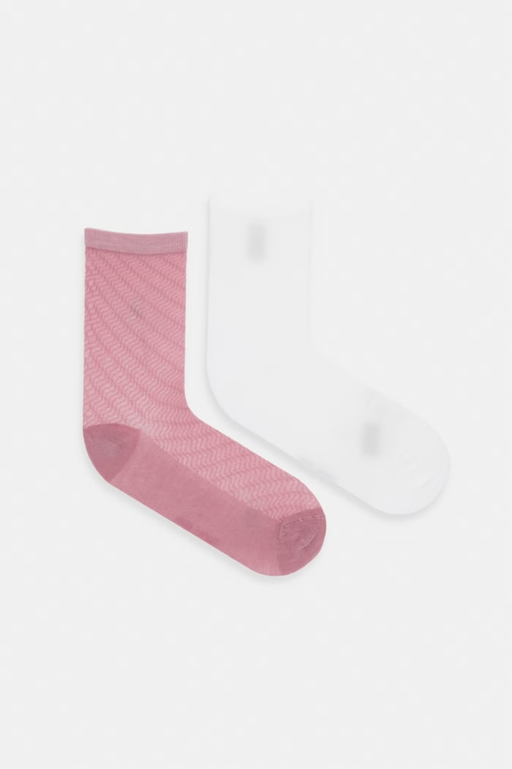 Calvin Klein skarpety damskie 2-pack różowy 701238805