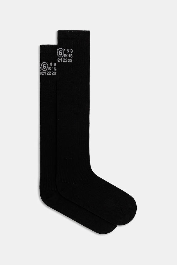 MM6 Maison Margiela zokni hosszúszárú zokni fekete S52TL0038.M13244.900
