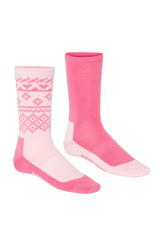 Κάλτσες με προσθήκη μαλλιού Kari Traa 2-pack 2-pack ροζ 611429