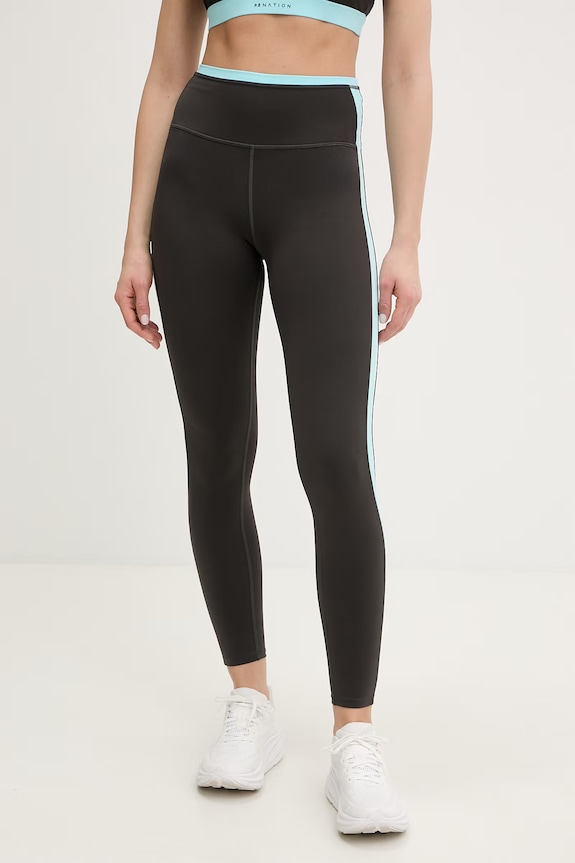 P.E Nation legginsy treningowe Convex wzorzyste szary 261G026