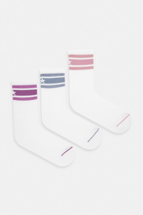 Čarape Converse 3-pack visoke čarape bijela WC0536