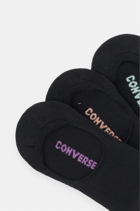 Converse skarpety stopki damskie 3-pack WC0593 czarny SS26