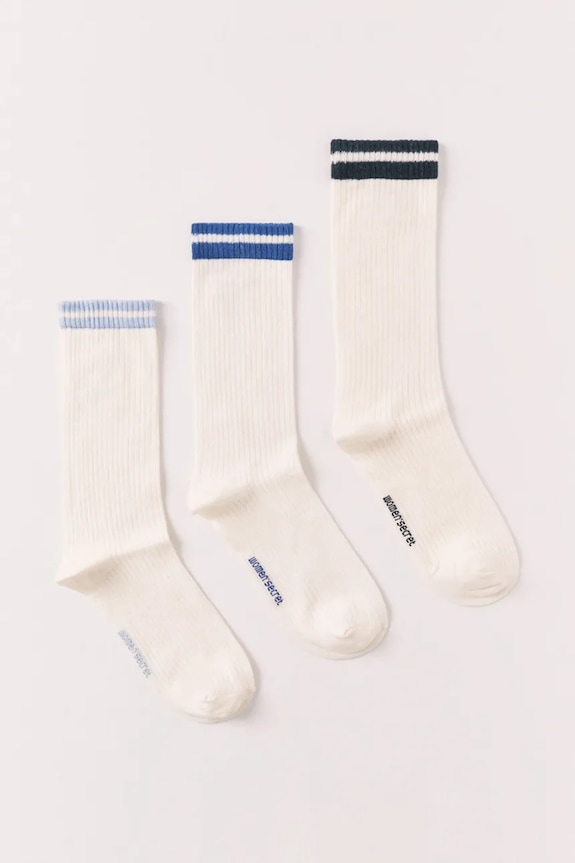 women'secret skarpety damskie 3-pack biały 4483394