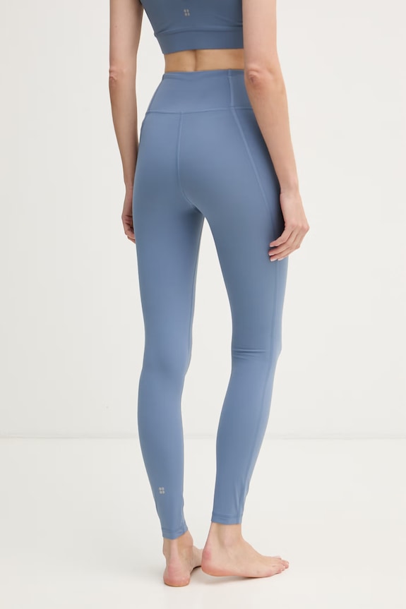 Ρούχα Sweaty Betty κολάν για γιόγκα γυναικεία Studio SB04206 μπλε