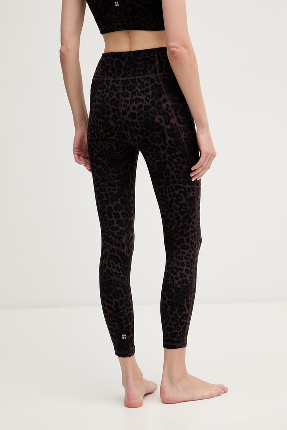 Oblečení Sweaty Betty legíny na jógu dámské Studio SB04204 hnědá