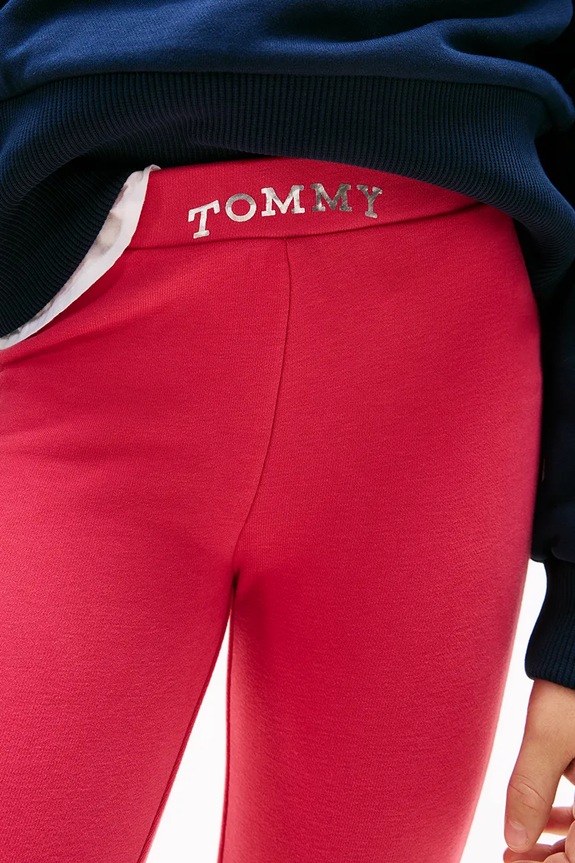 Tommy Hilfiger legginsy dziecięce KG0KG08980.128.176.PPY2 różowy
