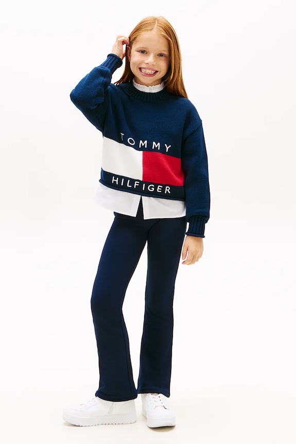 Djevojčice Dječje tajice Tommy Hilfiger KG0KG08980.128.176.PPY2 mornarsko plava