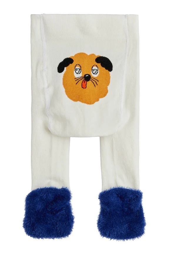 Hulahopke za bebe Mini Rodini Doggie bijela 26160117