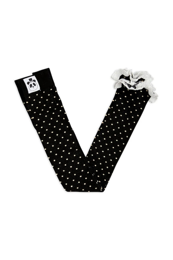 Mini Rodini gyerek legging Polka dot Planet friendly fekete 26160119