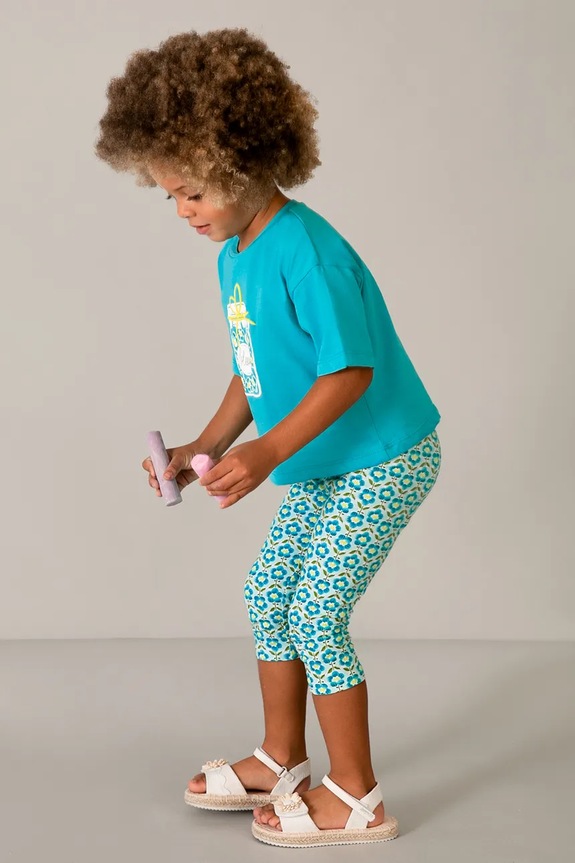Mayoral leggins copii cu modele albastru 3722.6M.Mini.PPY2
