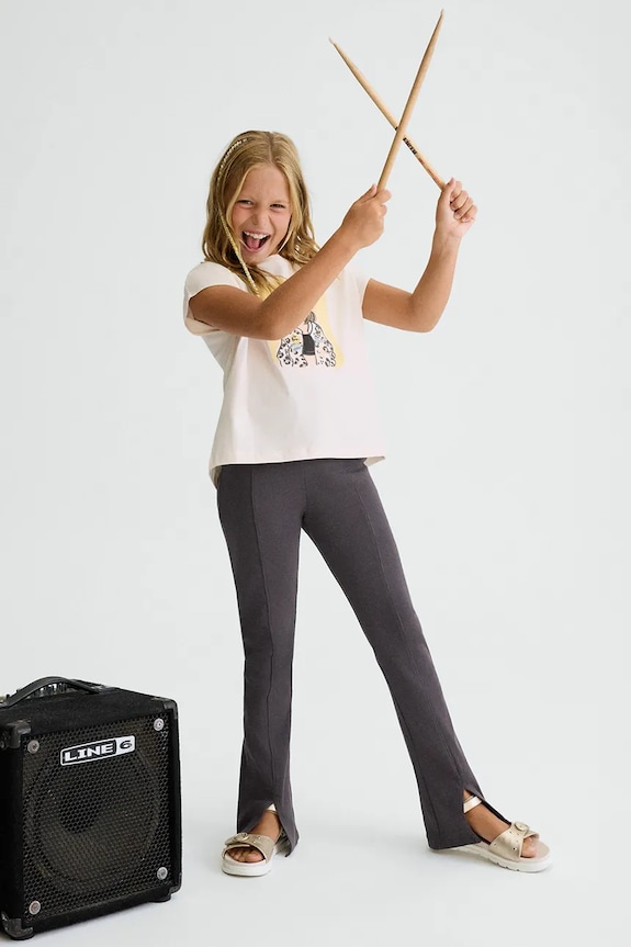 Mayoral legginsy dziecięce z elastanem czarny 6773.8E.Junior.PPY2