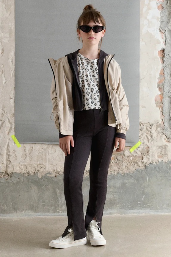 Mayoral legginsy dziecięce 6773.8E.Junior.PPY2 czarny