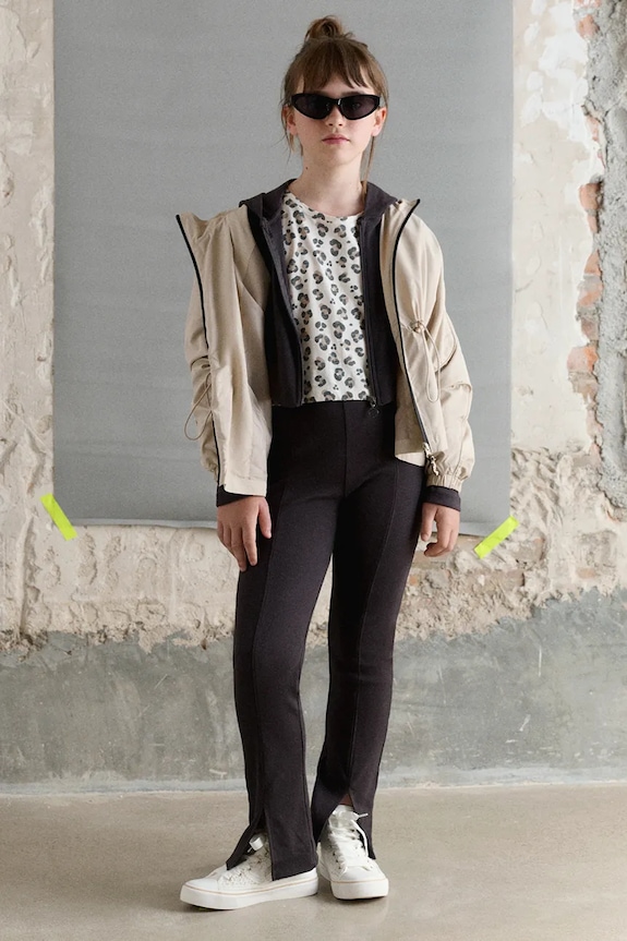 Mayoral legginsy dziecięce 6773.8E.Junior.PPY2 czarny