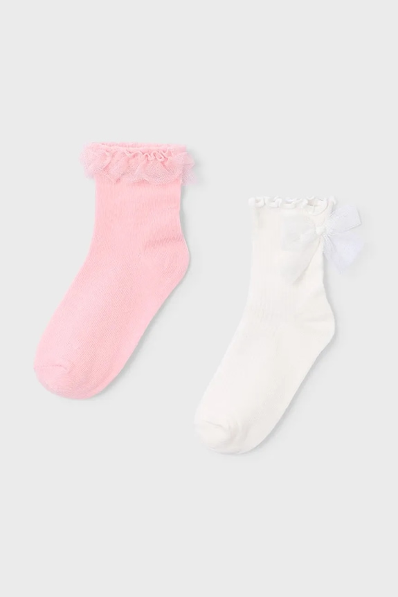 Mayoral skarpetki dziecięce 2-pack różowy 10184.6A.Mini.PPY2