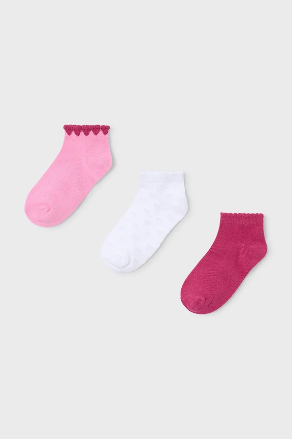 Otroške nogavice Mayoral 3-pack roza 10187.6H.Mini.PPY2