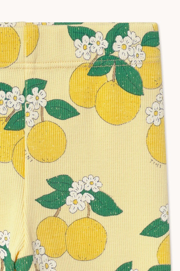 Κοριτσίστικα Κολάν μωρών Tinycottons ORANGES RIB BABY PANT SS26.117 κίτρινο