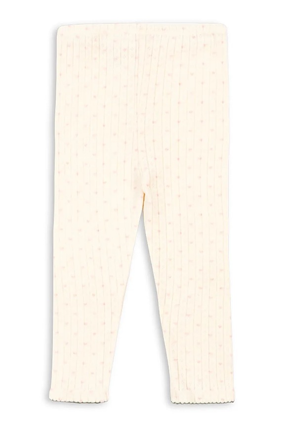 Konges Sløjd legginsy dziecięce MINNIE PANTS GOTS KS105006.PPY2 beżowy SS26