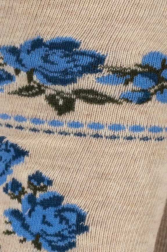 Dziewczynka Konges Sløjd rajstopy dziecięce 2 PACK FLOWER AND CHERRY JACQUARD TIGHTS 2-pack KS104585.PPY2 różowy