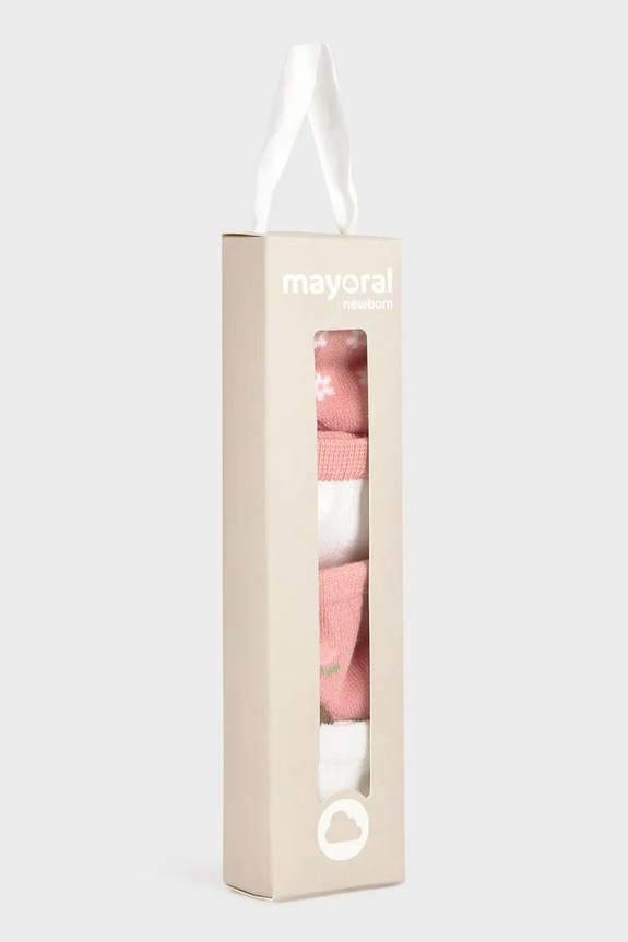 Dziewczynka Mayoral Newborn skarpetki niemowlęce 4-pack 9054.2D.Newborn.PPY2 różowy