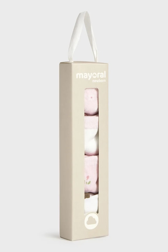 Dievča Ponožky pre bábätká Mayoral Newborn 4-pak 9054.2D.Newborn.PPY2 ružová