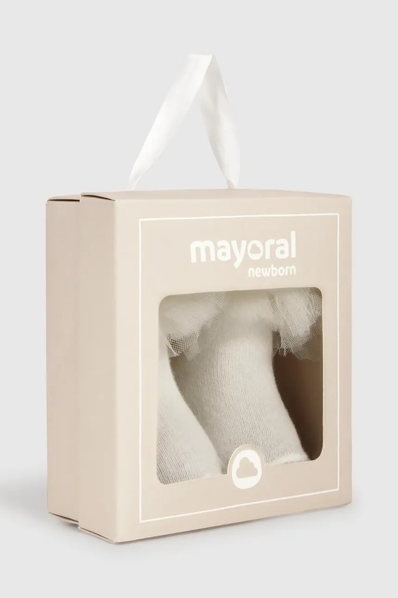Mayoral Newborn skarpetki niemowlęce 9055.2L.Newborn.PPY2 beżowy
