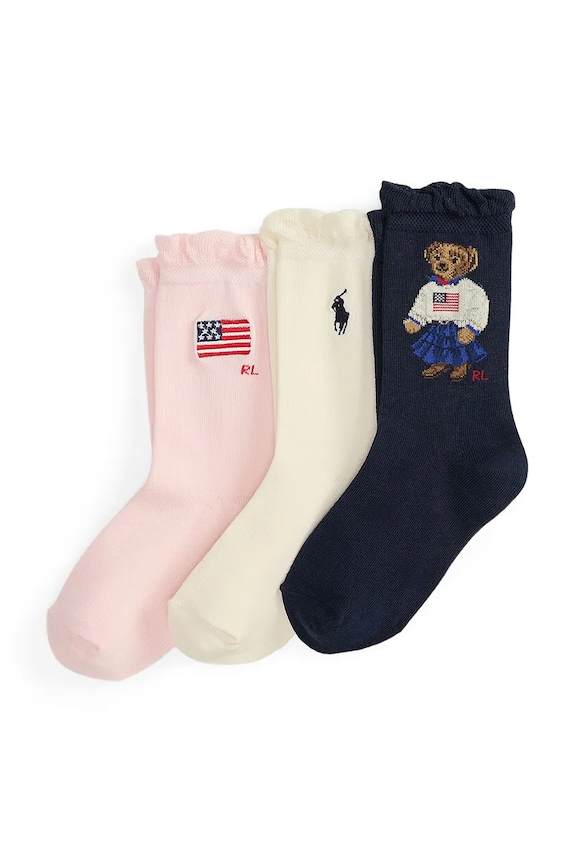 Polo Ralph Lauren skarpety dziecięce 3-pack multicolor 446P11076001