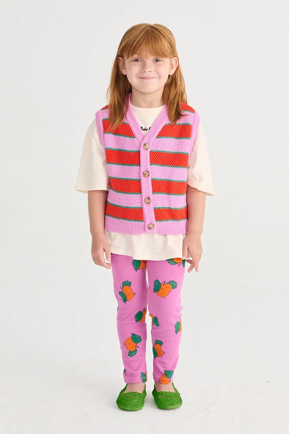 Bobo Choses legginsy dziecięce Tangerine wzorzyste różowy 126AC083