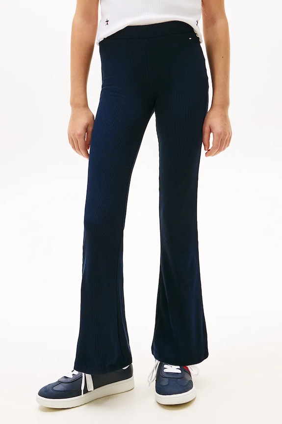 Tommy Hilfiger legíny detské bavlnené tmavomodrá KG0KG09192.128.176.PPY2