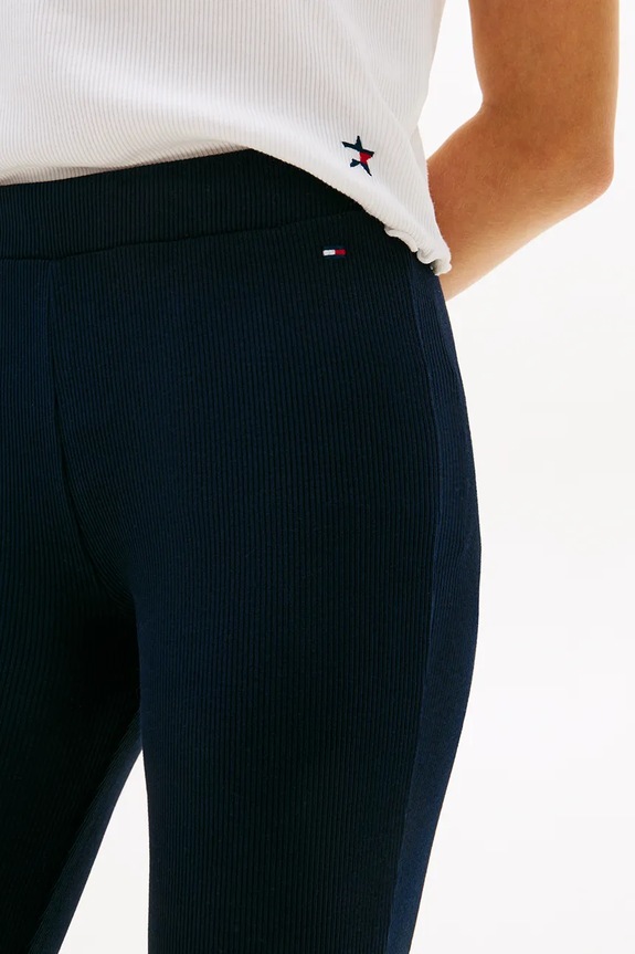 Tommy Hilfiger legíny detské bavlnené KG0KG09192.128.176.PPY2 tmavomodrá