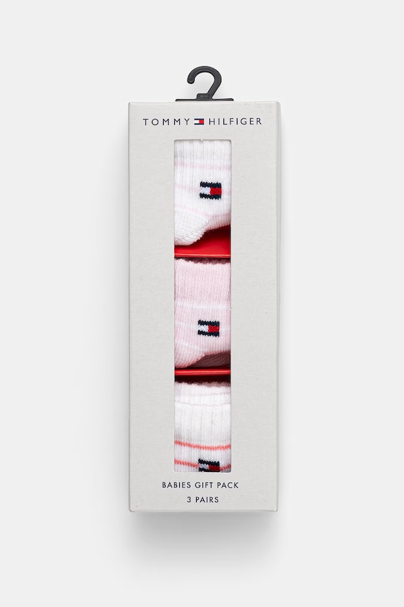 Κοριτσίστικα Παιδικές κάλτσες Tommy Hilfiger 3-pack 701238521.G.PPY2 ροζ