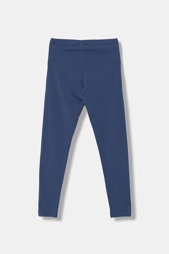 United Colors of Benetton legginsy dziecięce bawełniane z elastanem 3MT1CF02G.G.Stagionale niebieski SS26