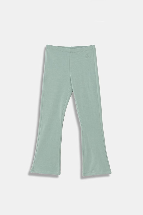United Colors of Benetton legginsy dziecięce bawełniane z elastanem turkusowy 3MT1CF037.G.Stagionale