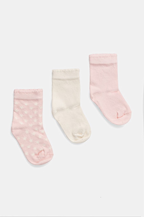 United Colors of Benetton skarpety niemowlęce 3-pack różowy 6AO3R700G.G.W.Stagional