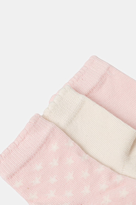 United Colors of Benetton skarpety niemowlęce 3-pack 6AO3R700G.G.W.Stagional różowy SS26