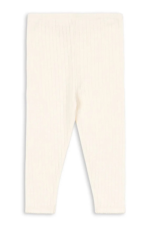 Detské bavlnené legíny Konges Sløjd MINNIE PANTS GOTS KS104378.PreSpring béžová SS26