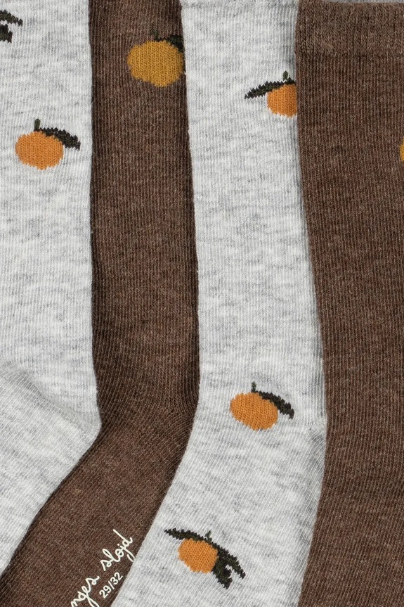Detské ponožky Konges Sløjd 2 PACK LEMON SOCKS 2-pak KS104177.PreSpring sivá SS26
