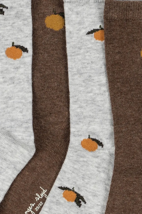 Detské ponožky Konges Sløjd 2 PACK LEMON SOCKS 2-pak KS104177.PreSpring sivá SS26