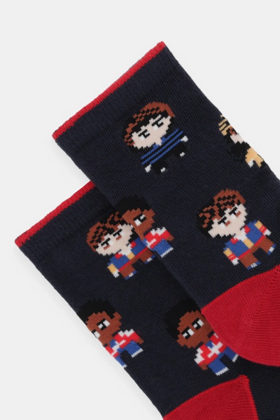 Detské bavlnené ponožky United Colors of Benetton 6AO30704K.G.Seasonal tmavomodrá SS26