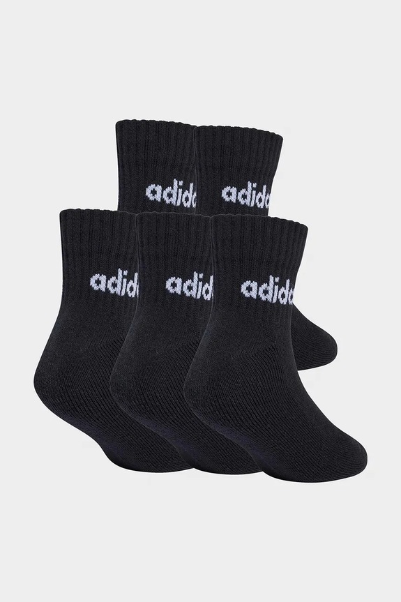 Βαμβακερές παιδικές κάλτσες adidas Performance 5-pack KC6915 μαύρο SS26