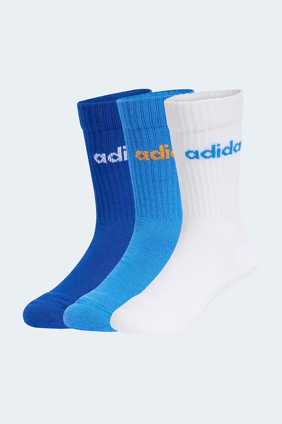 Βαμβακερές παιδικές κάλτσες adidas Performance 3-pack μπλε KE7087