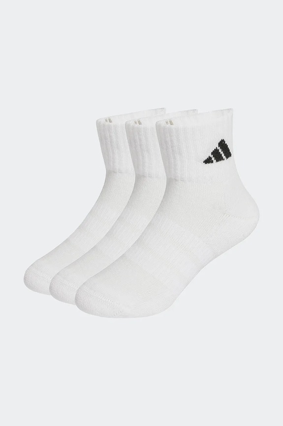 Βαμβακερές παιδικές κάλτσες adidas Performance 3-pack λευκό JZ0526