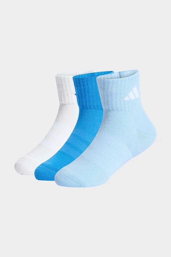 Βαμβακερές παιδικές κάλτσες adidas Performance 3-pack μπλε KD1723