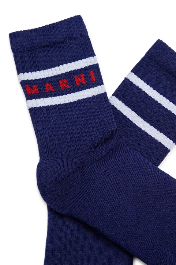 Otroške nogavice Marni MZ42U SOCKS M01813.M00U1 mornarsko modra SS26