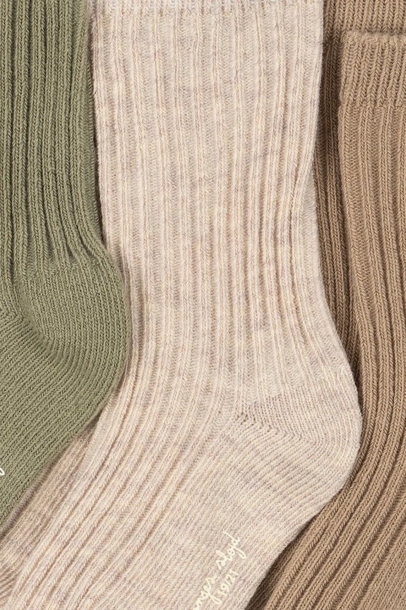 Detské ponožky Konges Sløjd 3 PACK RIB SOCKS KS104612.PPY2 viacfarebná SS26