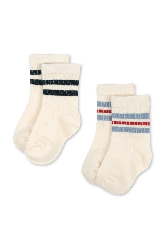 Dječje čarape Konges Sløjd 2 PACK ACT SOCKS 2-pack bež KS104577.PPY2