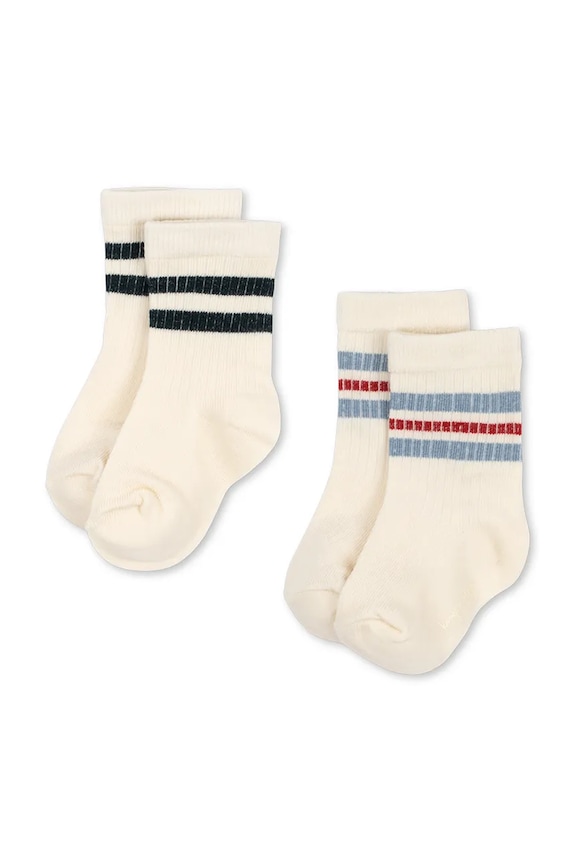 Dječje čarape Konges Sløjd 2 PACK ACT SOCKS 2-pack bež KS104577.PPY2