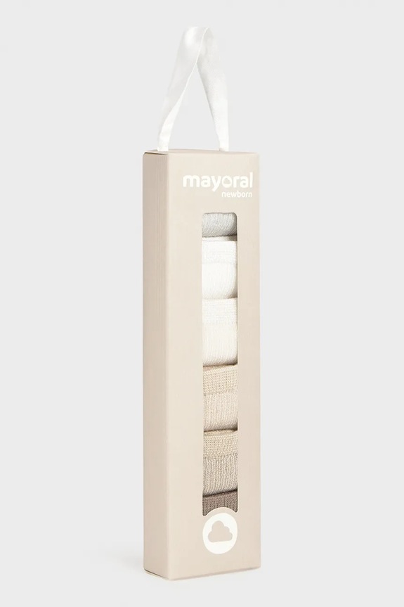 Chłopiec Mayoral Newborn skarpetki dziecięce 6-pack 9046.1D.Newborn.PPY2 beżowy