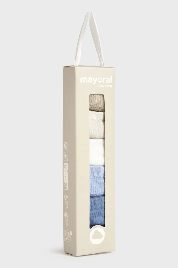 Băieți Mayoral Newborn șosete copii 6-pack 9046.1D.Newborn.PPY2 albastru