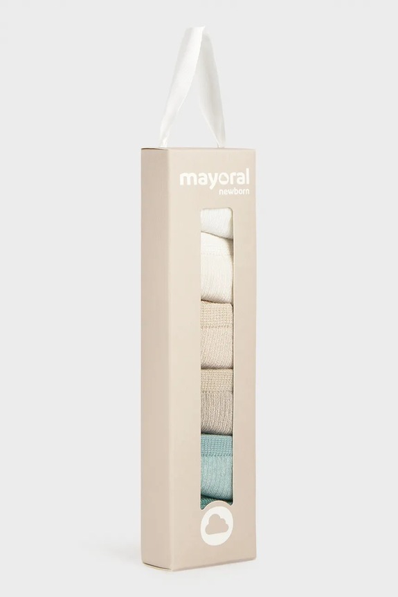 Chłopiec Mayoral Newborn skarpetki dziecięce 6-pack 9046.1D.Newborn.PPY2 zielony