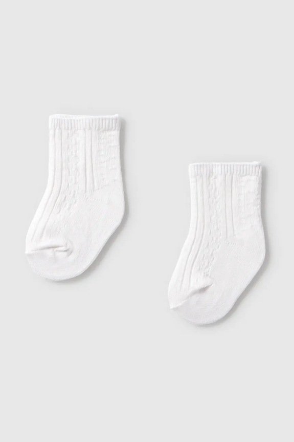 Παιδικές κάλτσες Mayoral Newborn 2-pack λευκό 9050.1J.Newborn.PPY2